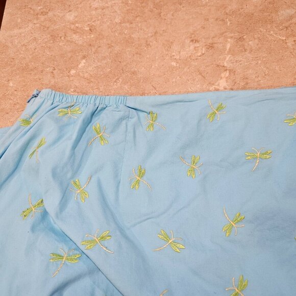 Women's‎ Talbots Woman Dragonfly Embroidered Lined Skirt Size 16W - Picture 5 of 7